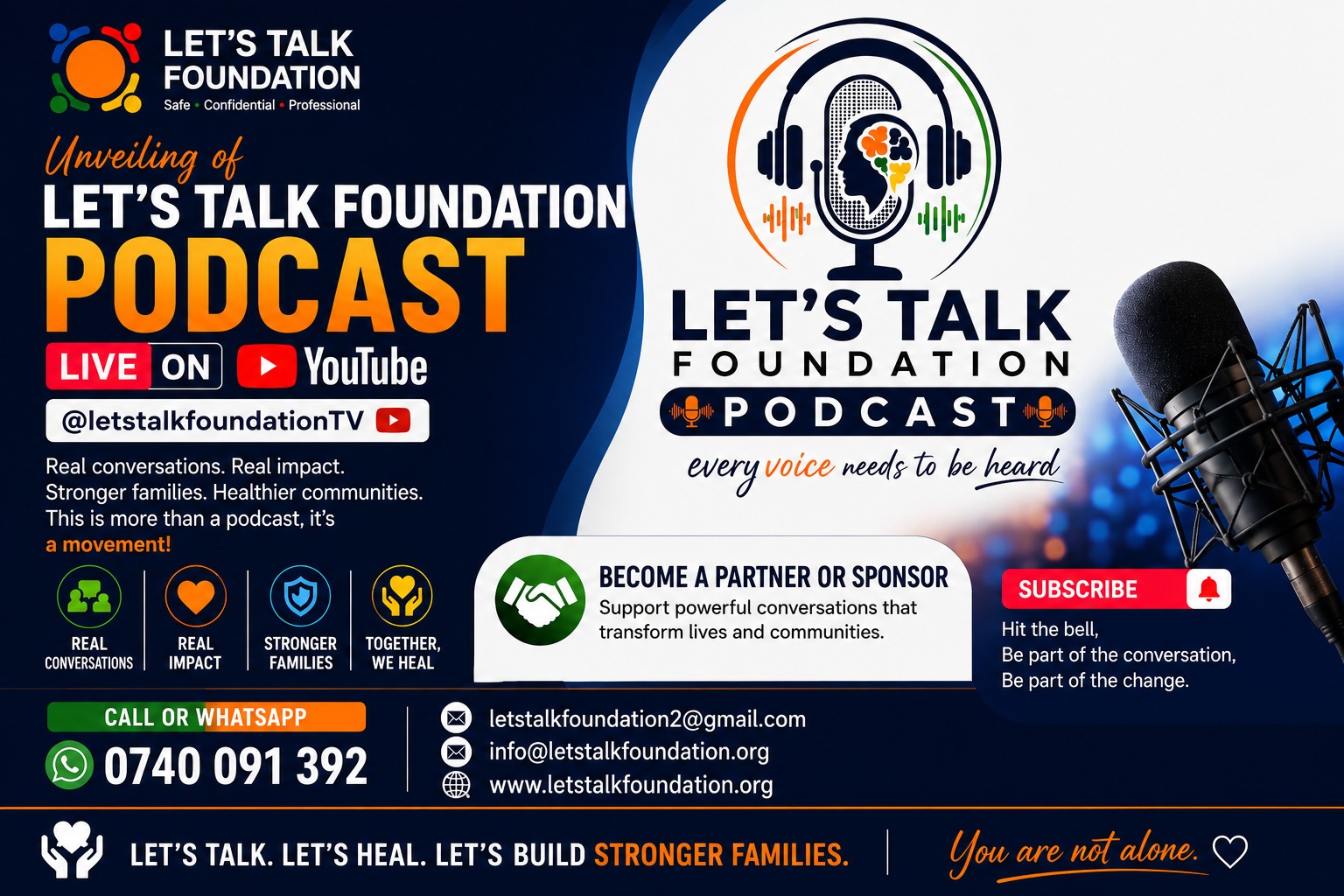 Let's Talk Foundation Podcast — Every Voice Needs to Be Heard